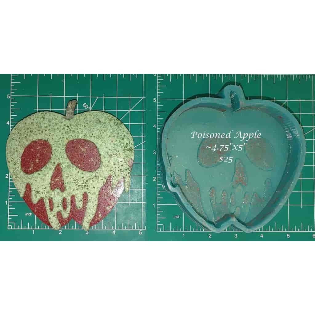 Poisoned Apple -  Silicone Freshie Mold - Silicone Mold