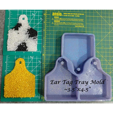 Cow Ear Tag - Silicone Freshie Mold