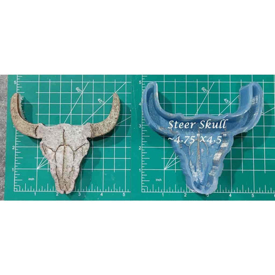 Steer Skull - Silicone freshie mold - Silicone Mold