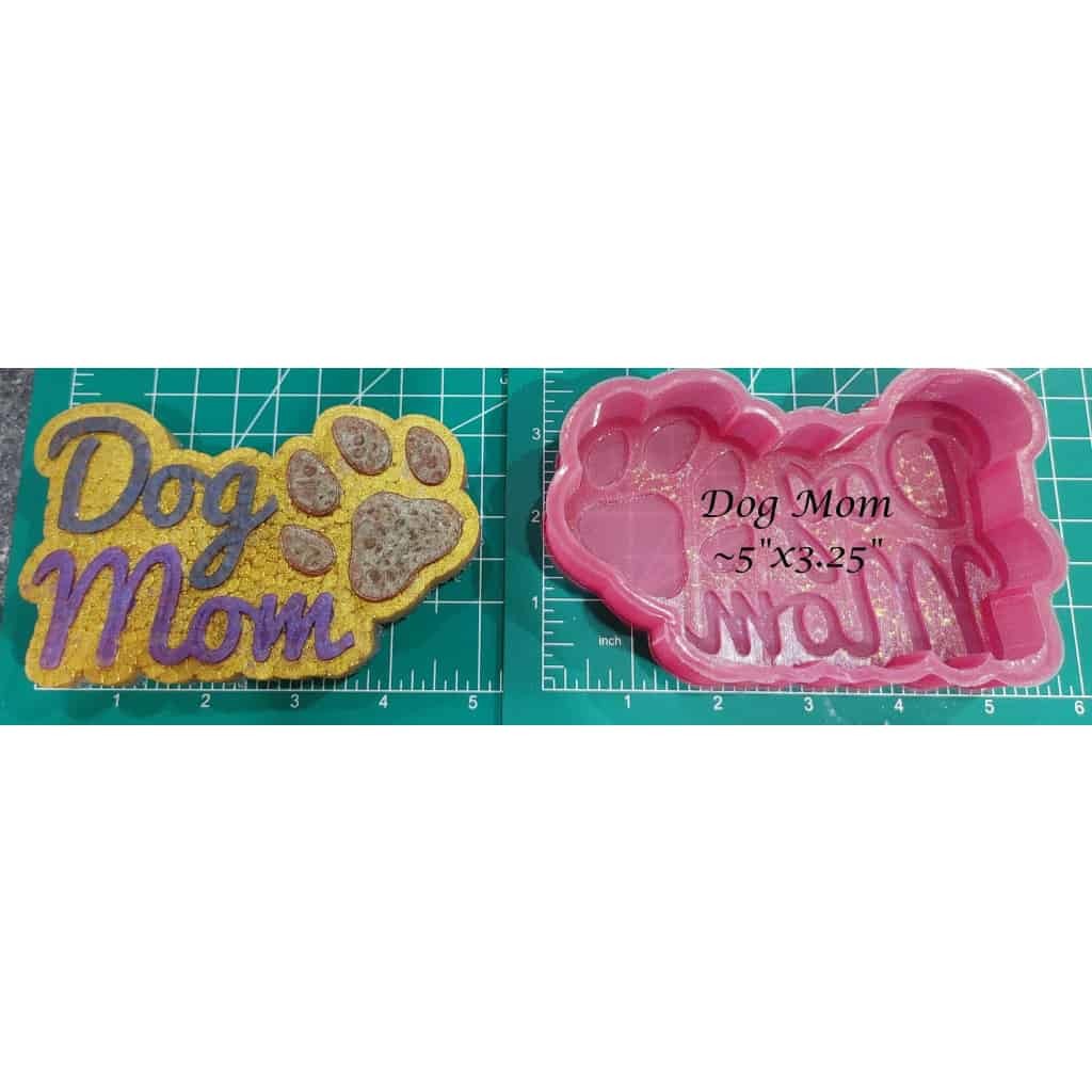 Dog Mom or Dog Dad - Silicone Freshie Mold - Silicone Mold