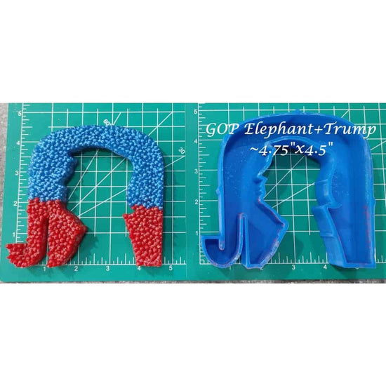 GOP Elephant + Trump - Silicone Freshie Mold