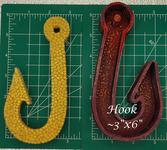 Hook - Silicone Freshie Mold - Silicone Mold