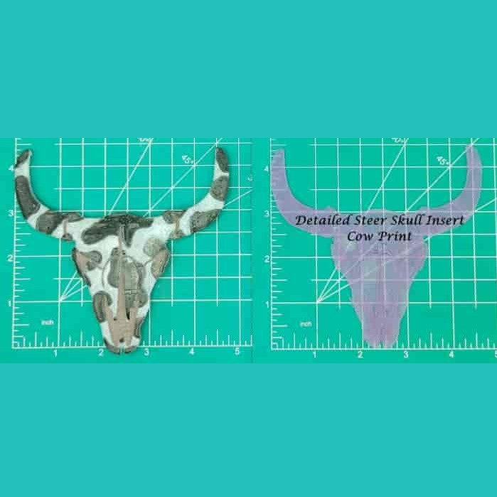 Steer Skull Inserts - Silicone Freshie Mold
