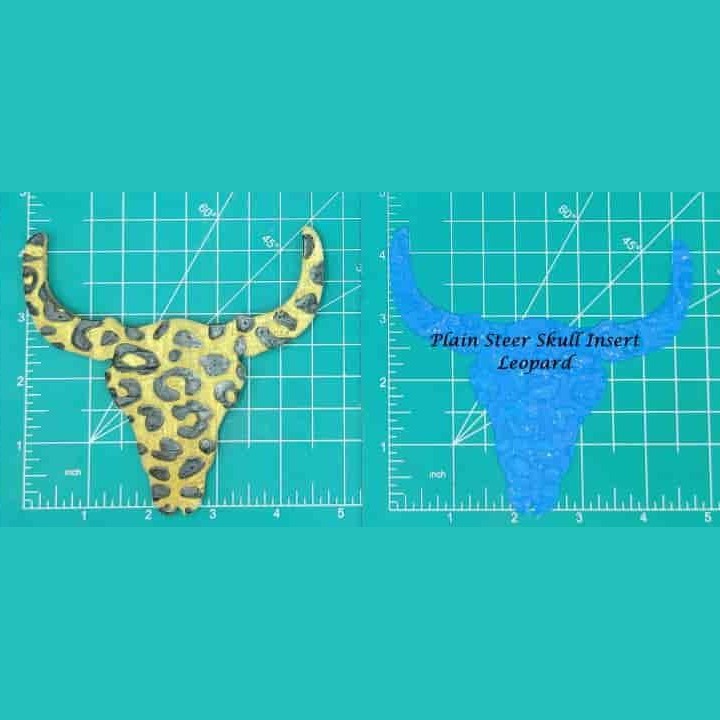 Steer Skull Inserts - Silicone Freshie Mold