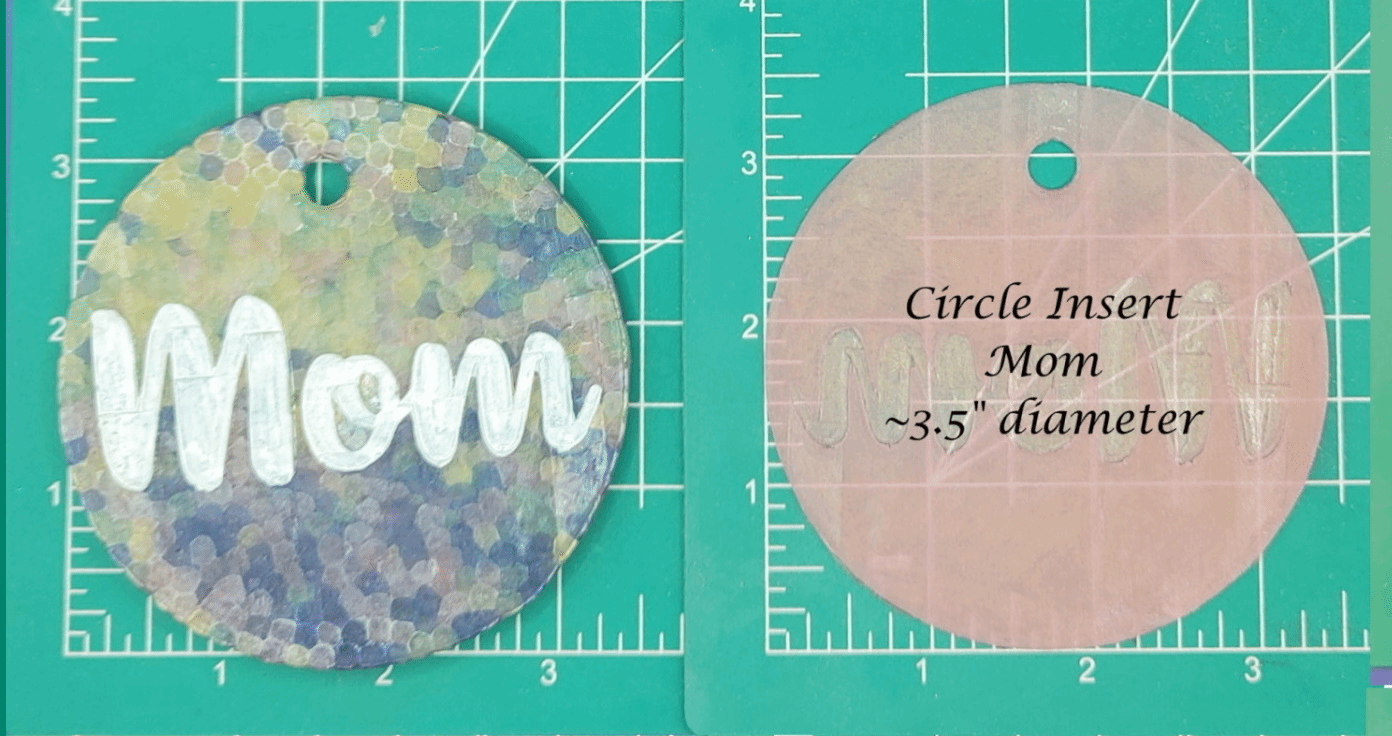 Family Name Inserts for 3.5" Circle molds - Silicone Freshie Mold