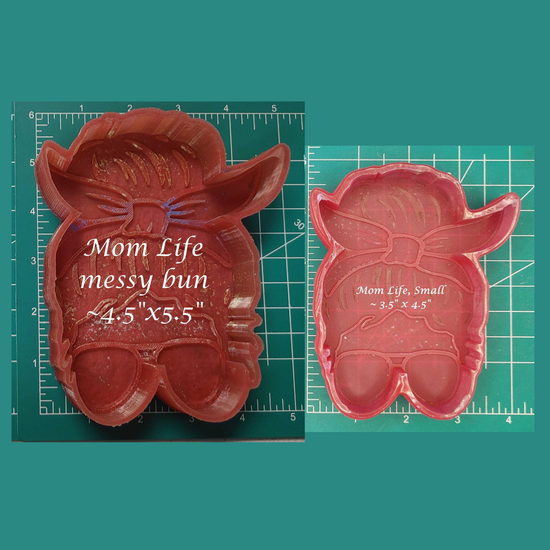 Mom Life Messy Bun - Silicone Freshie Mold - Michelle's Creations TX