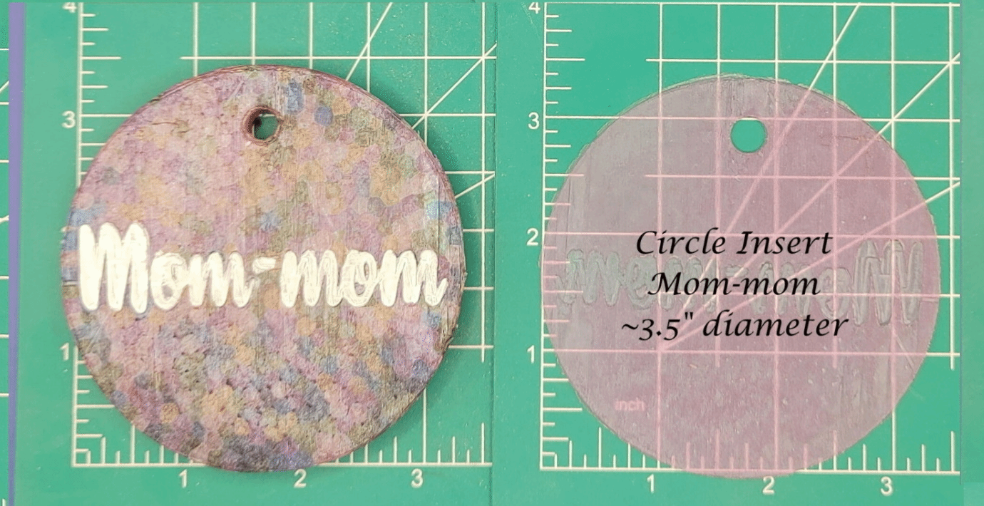 Family Name Inserts for 3.5" Circle molds - Silicone Freshie Mold