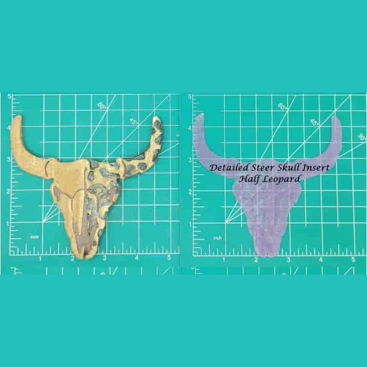 Steer Skull Inserts - Silicone Freshie Mold