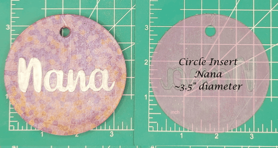 Family Name Inserts for 3.5" Circle molds - Silicone Freshie Mold