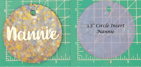 Family Name Inserts for 3.5" Circle molds - Silicone Freshie Mold