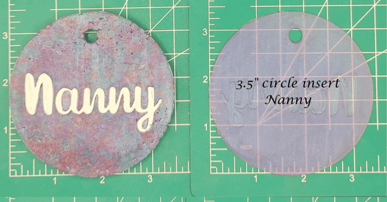 Family Name Inserts for 3.5" Circle molds - Silicone Freshie Mold