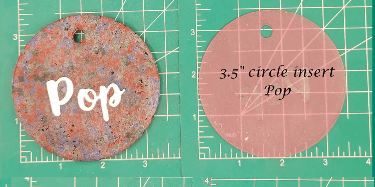 Family Name Inserts for 3.5" Circle molds - Silicone Freshie Mold