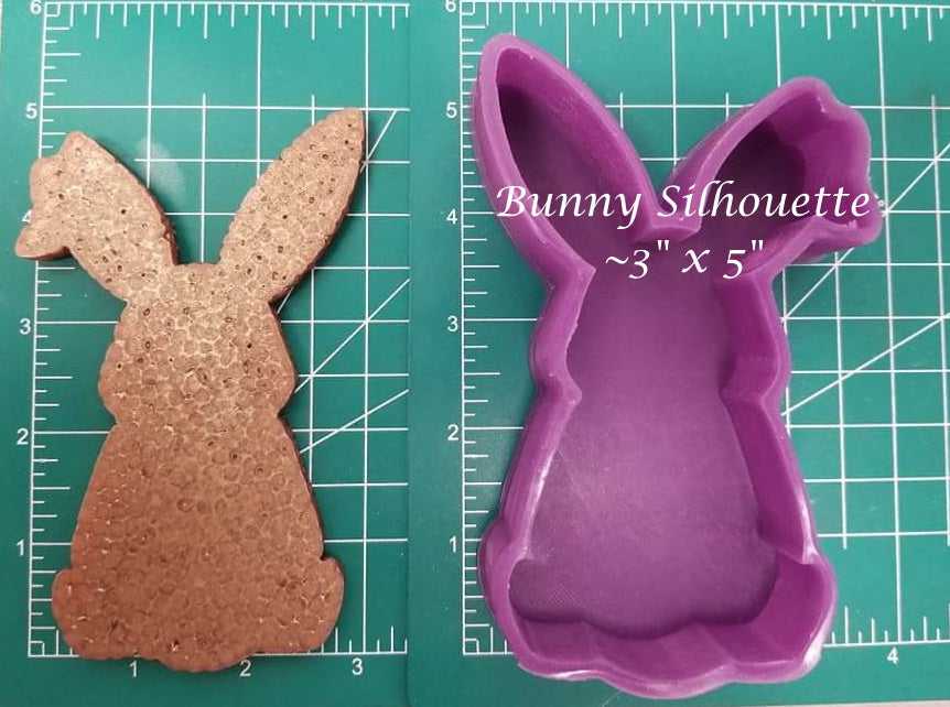 Bunny Silhouette - Silicone Freshie Mold - Silicone Mold