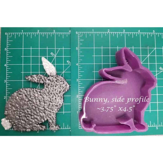 Easter Bunny Side Profile - Silicone Freshie Mold - Silicone Mold