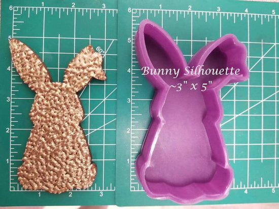 Bunny Silhouette Inserts- Silicone Freshie Mold - Silicone Mold