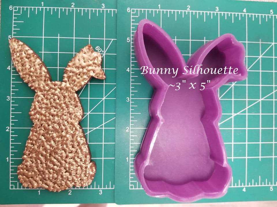 Bunny Silhouette - Silicone Freshie Mold - Silicone Mold