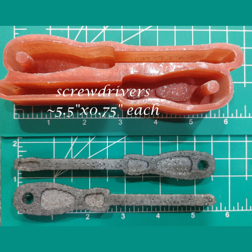 Screwdrivers -Silicone Freshie Mold