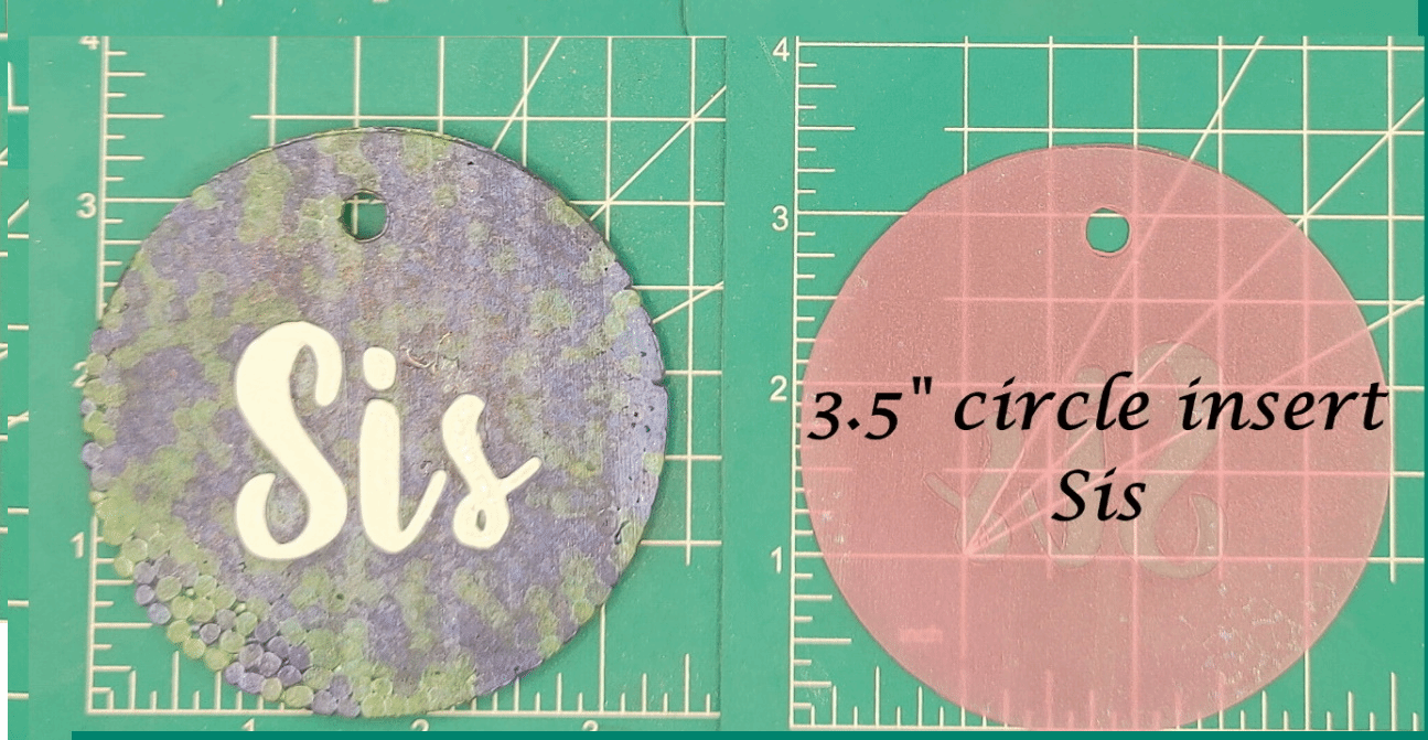 Family Name Inserts for 3.5" Circle molds - Silicone Freshie Mold