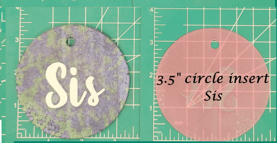 Family Name Inserts for 3.5" Circle molds - Silicone Freshie Mold