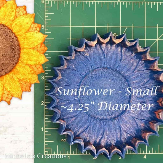 sunflower silicone mold for freshies 4.25 michelles creations