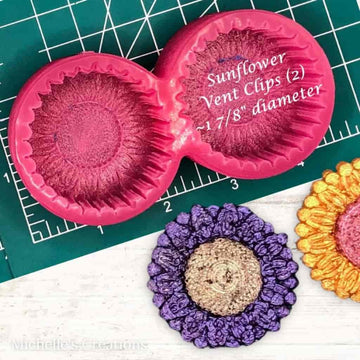 Sunflower Vent Clip tray Freshie Mold