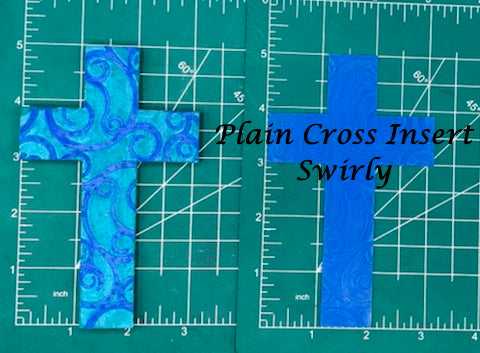 Cross Inserts - Silicone Freshie Mold