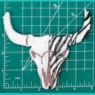 Steer Skull Inserts - Silicone Freshie Mold