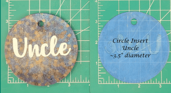 Family Name Inserts for 3.5" Circle molds - Silicone Freshie Mold