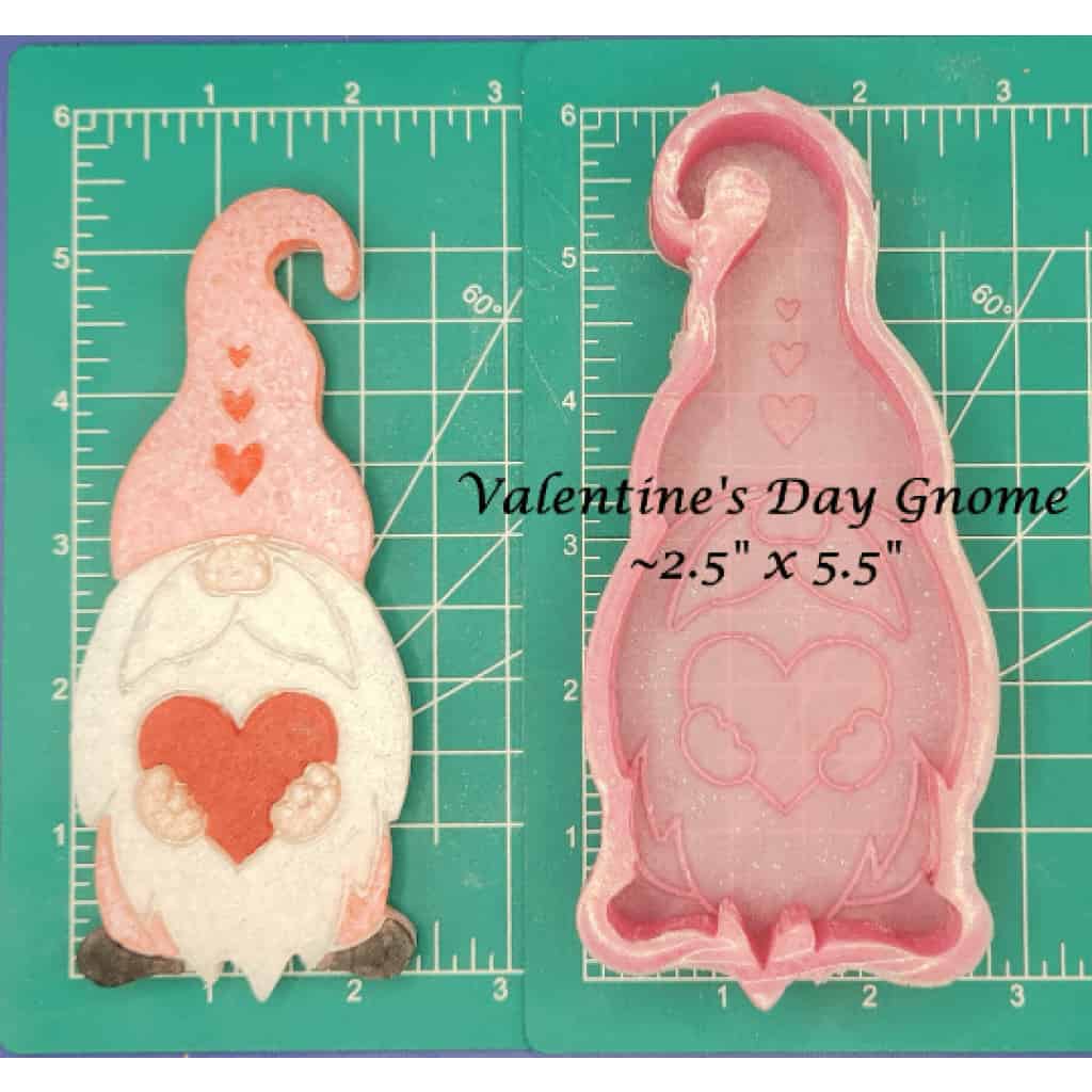 Valentine's Day Gnome - Silicone Freshie Mold