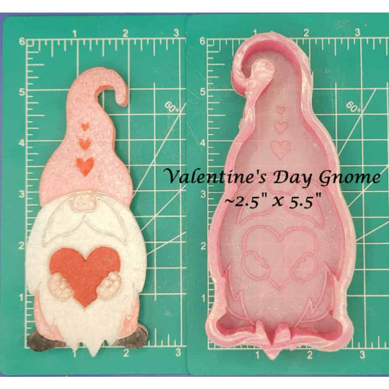 Valentine's Day Gnome - Silicone Freshie Mold - Silicone Mold